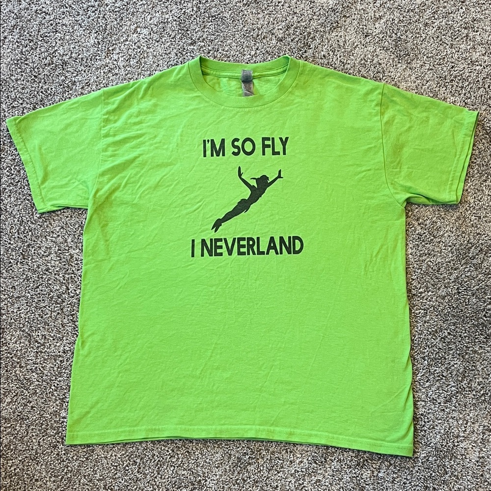 Gildan Lime Green Tee - I'm So Fly I Neverland